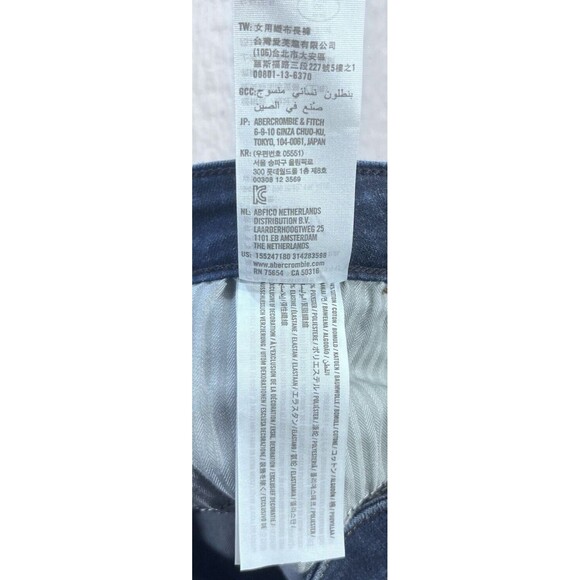 Abercrombie & Fitch Harper Jeans Size 27 Low Rise Ankle Dark Wash Women's - Picture 7 of 13